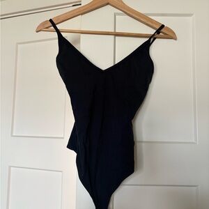 GARAGE - navy blue V-Neck Bodysuit